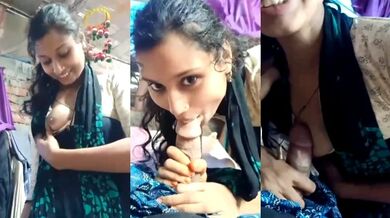 Cute Village girl boobs and Sucked her boyfriend’s Big Dick