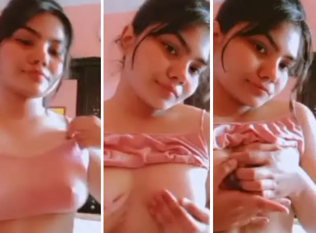 Horny Bengali GF Showing Pressing Boobs Watch