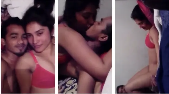 College Teen Young Lovers Enjoying After Class Bunk