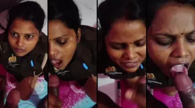 Indian Police Woman Giving Blowjob Watch