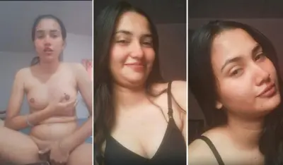 Cute Indian Girl Showing Pressing Boobs Watch