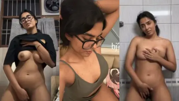Cute Indian GF Pressing Boobs Fingering Watch